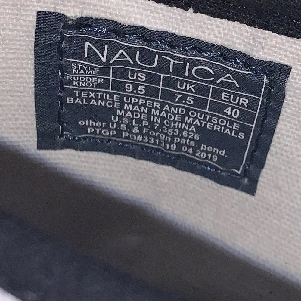 NAUTICA: Blue & White Stripe Nautical Bow Top Espadrilles - Size 9 1/2